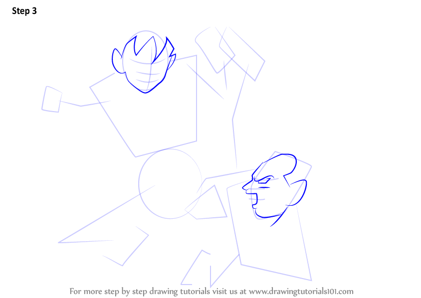 How to Draw Goku vs Vegeta (Dragon Ball Z) Step by Step