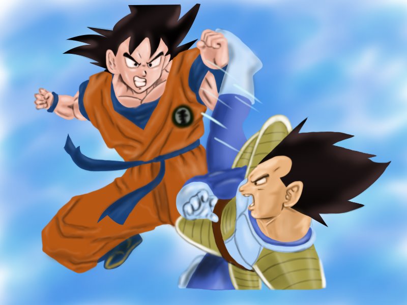 Learn How To Draw Goku Vs Vegeta Dragon Ball Z Step By