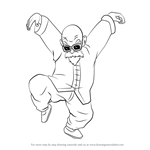 How to Draw Master Roshi from Dragon Ball Z