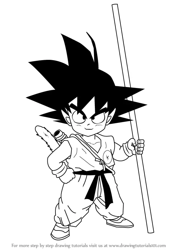 Kid Goku: A Pencil Tribute - Dragon Ball - Original Drawing - Catawiki