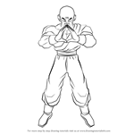 How to Draw Tien from Dragon Ball Z
