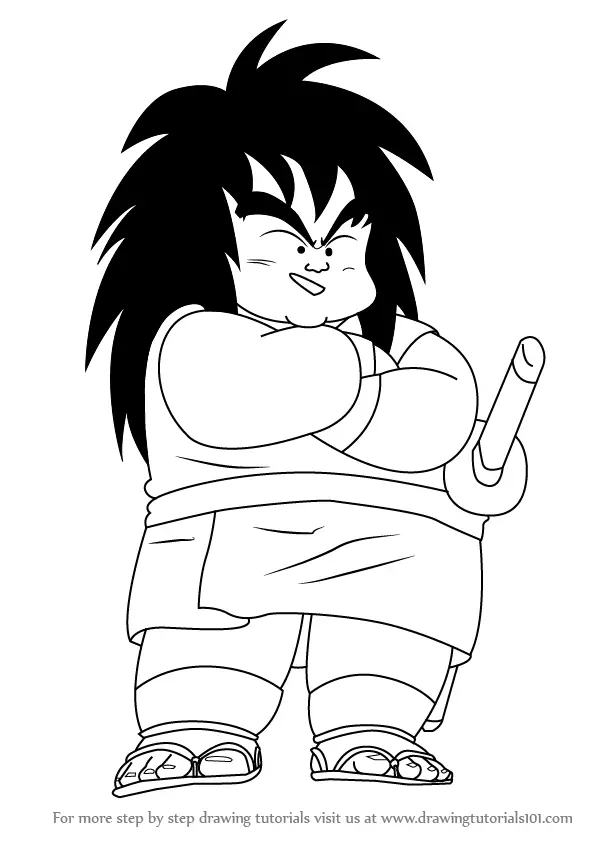 Learn How to Draw Yajirobe from Dragon Ball Z (Dragon Ball Z) Step by Step  : Drawing Tutorials
