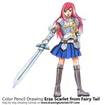How to Draw Erza Scarlet from Fairy Tail