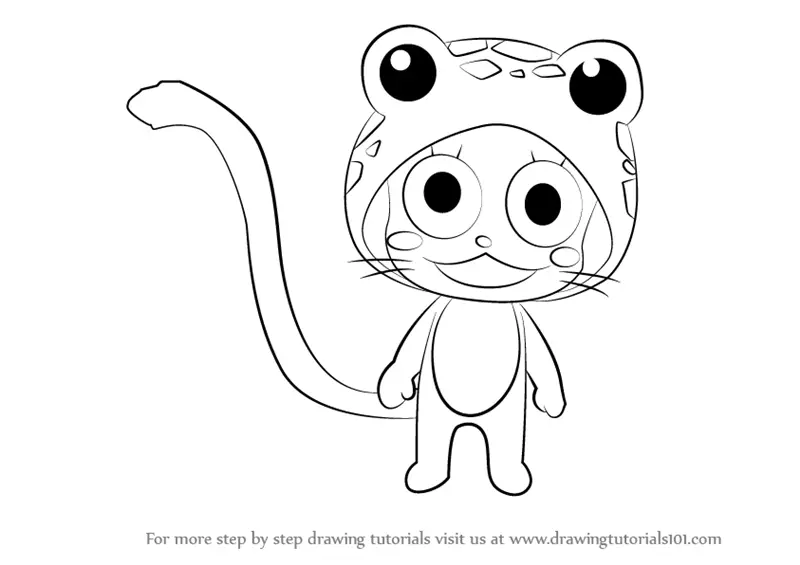 Learn How To Draw Frosch From Fairy Tail Fairy Tail Step By Step Drawing Tutorials