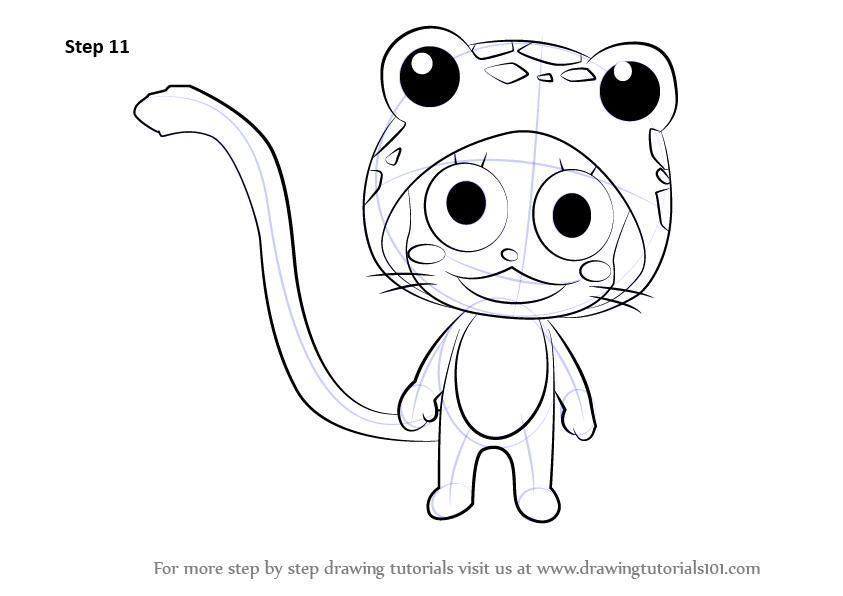 Learn How To Draw Frosch From Fairy Tail Fairy Tail Step By Step Drawing Tutorials