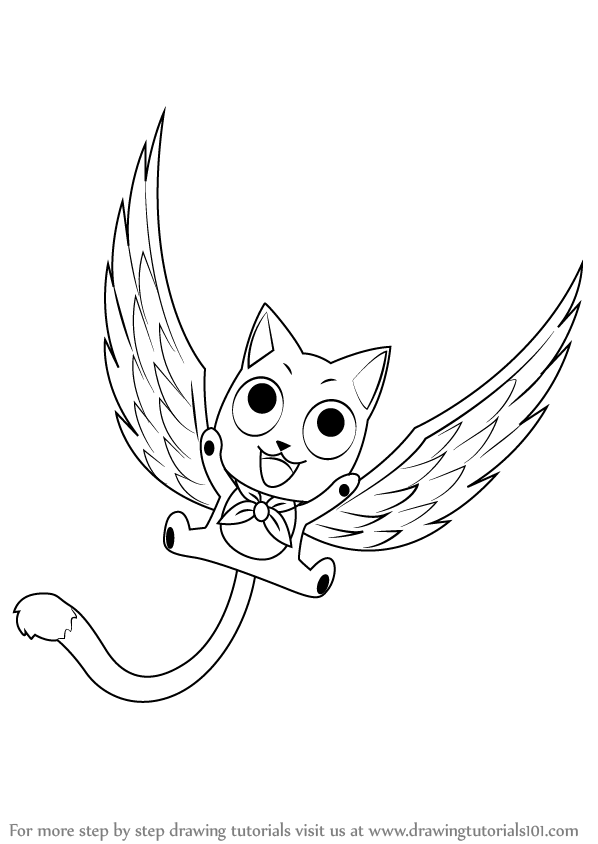 Happy Fairy Tail Drawing Anime fairy tale manga chibi fictional  Character png  PNGWing