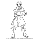 How to Draw Natsu Dragneel from Fairy Tail