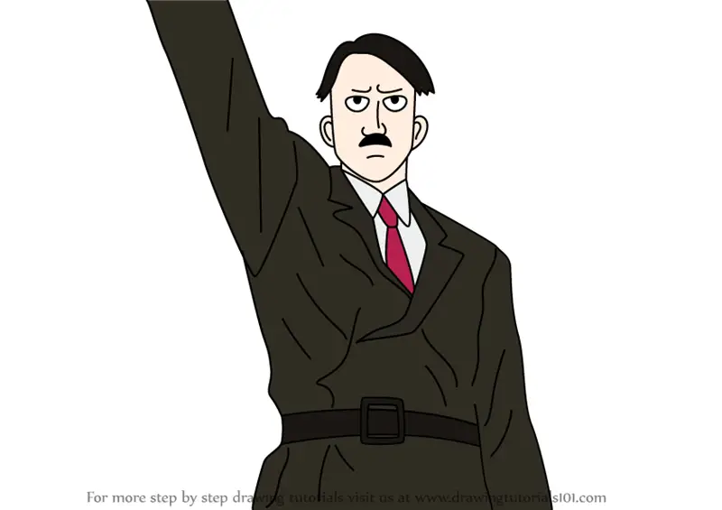 How To Draw Adolf Hitler Step By Step