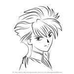 How to Draw Tasuki from Fushigi Yuugi