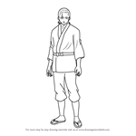 How to Draw Kitaooji Itsuki from Gin Tama