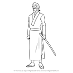 How to Draw Okada Nizou from Gin Tama