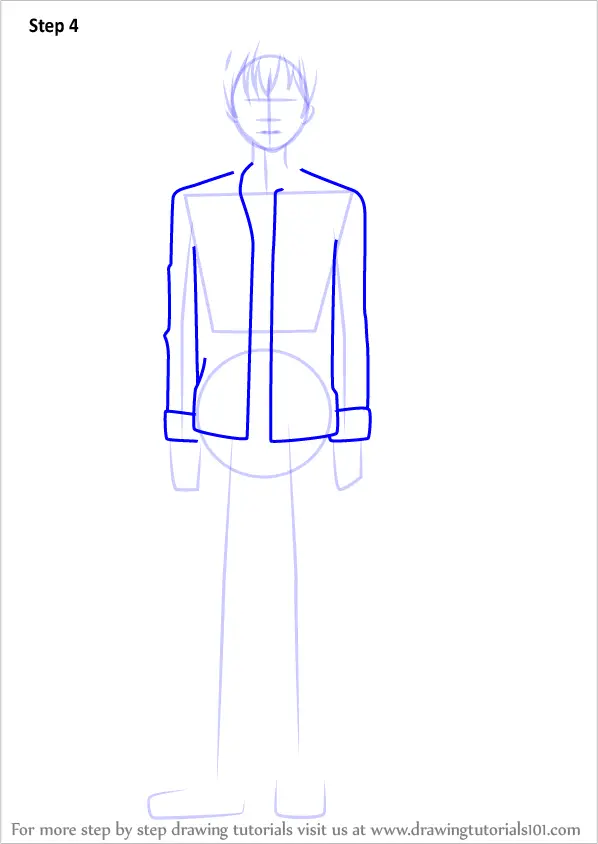 How to Draw Banri Tada from Golden Time (Golden Time) Step by Step ...