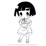How to Draw Kohina Ichimatsu from Gugure! Kokkuri-san