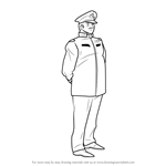 How to Draw Admiral Tianem from Gundam