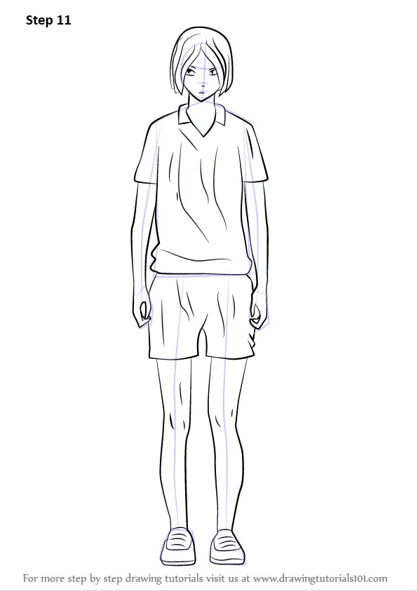 Step by Step How to Draw Kenma Kozume from Haikyuu ... - 596 x 843 png 58kB