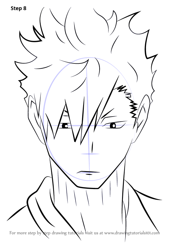 Learn How to Draw Kuroo Tetsurou from Haikyuu!! (Haikyuu!!) Step by