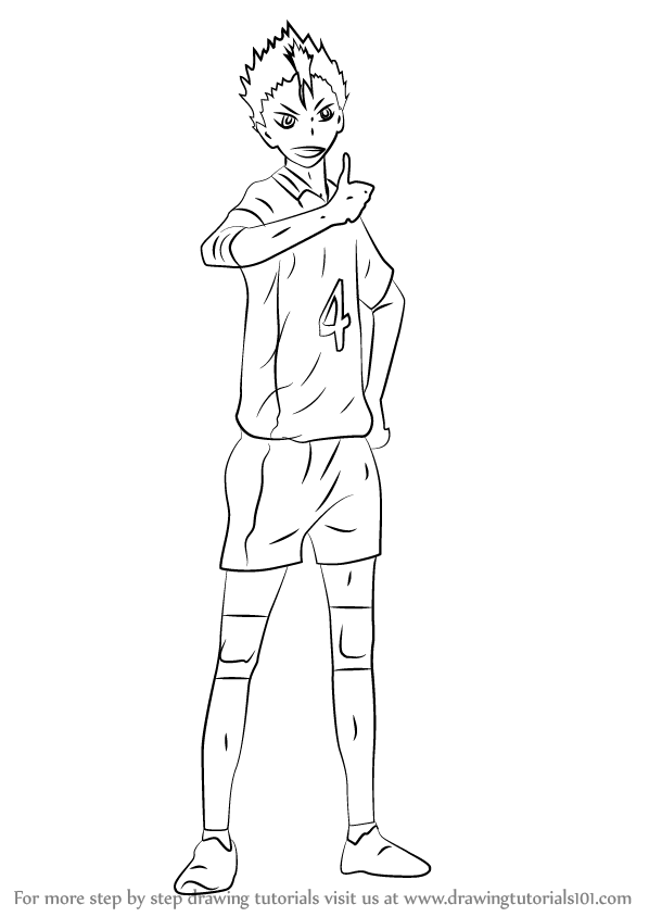 Cool Nishinoya Yuu Haikyuu Easy Drawing