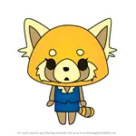 How to Draw Aggretsuko from Hello Kitty
