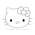 How to draw Hello Kitty face