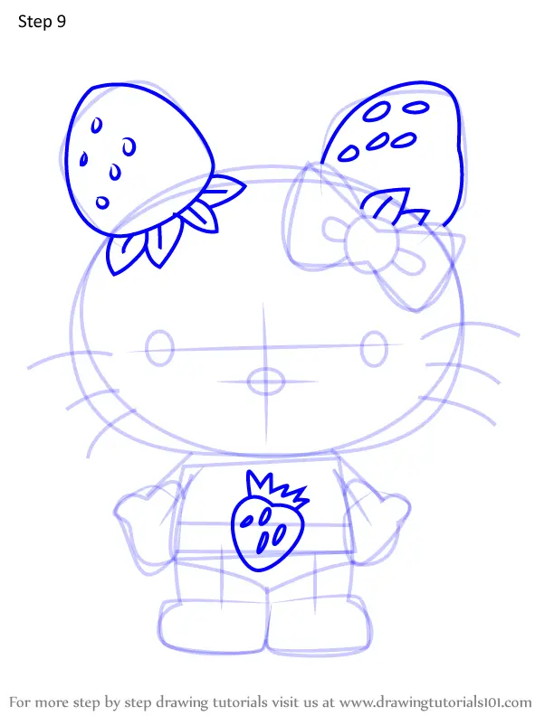 How to Draw Ichigoman from Hello Kitty (Hello Kitty) Step by Step ...