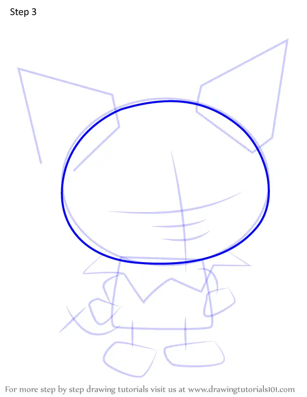 Step by Step How to Draw Kuromi from Hello Kitty 