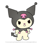 How to Draw Kuromi from Hello Kitty