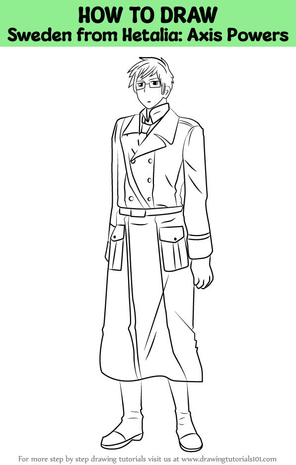 How to Draw Sweden from Hetalia: Axis Powers (Hetalia: Axis Powers