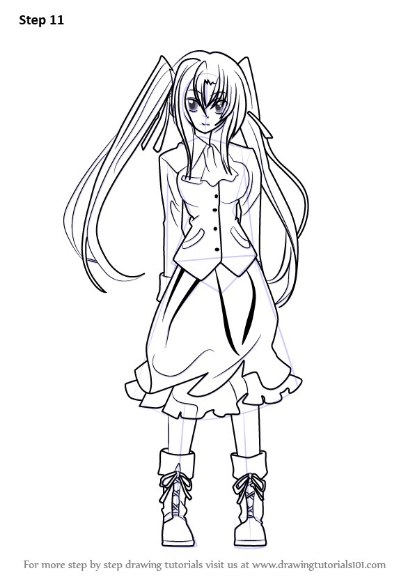 Learn How to Draw Serafall Leviathan from High School DxD (High School