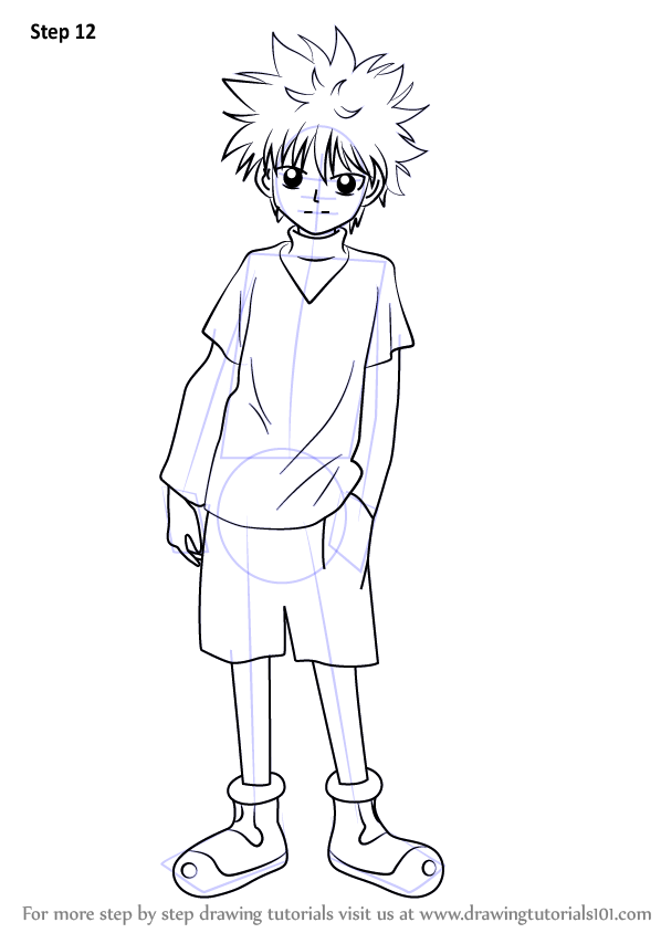 Learn How to Draw Killua Zoldyck from Hunter X Hunter (Hunter × Hunter