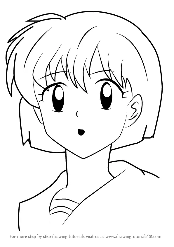 Kagome Higurashi Inuyasha Drawing Anime Coloring book, inuyasha, white,  pencil, face png | PNGWing