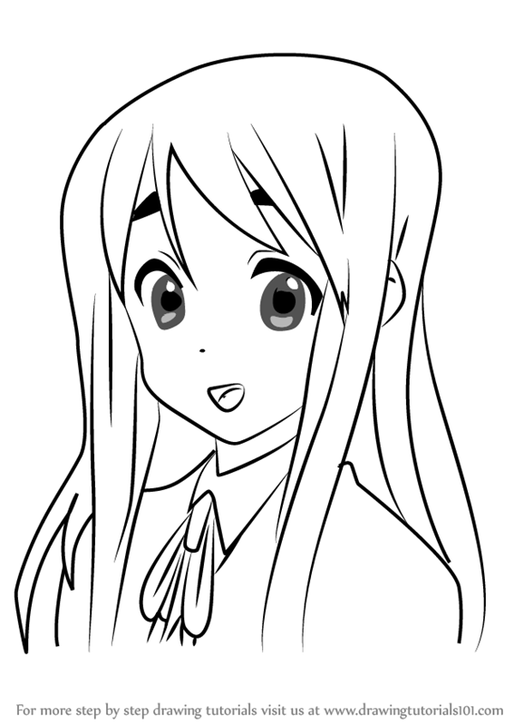 How to Draw Tsumugi Kotobuki from K-ON!! (K-ON!!) Step by Step ...