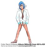 How to Draw Aikuro Mikisugi from Kill la Kill