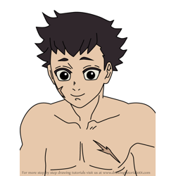 How to Draw Shimamoto from Kimetsu no Yaiba