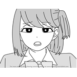How to Draw Ase Shibuki from Komi Can't Communicate