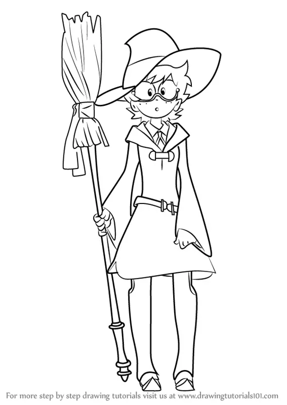 Learn How to Draw Lotte Yanson from Little Witch Academia (Little Witch