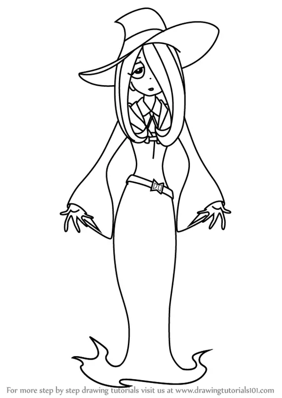 Learn How to Draw Sucy Manbavaran from Little Witch Academia (Little