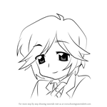 How to Draw Daisuke Ono from Lucky Star