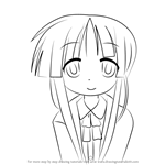 How to Draw Fuyuki Amahara from Lucky Star