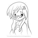 How to Draw Hinata Miyakawa from Lucky Star