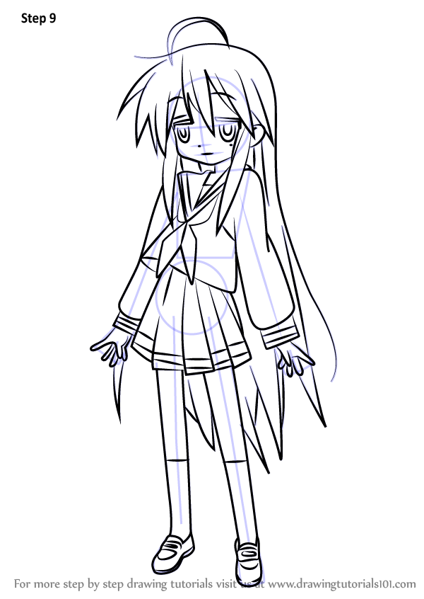 Learn How to Draw Konata Izumi from Lucky Star (Lucky Star ...