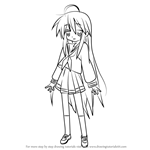 How to Draw Konata Izumi from Lucky Star