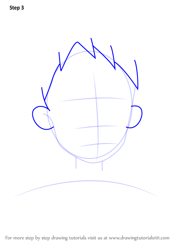 How to Draw Tadao Hiiragi from Lucky Star (Lucky Star) Step by Step