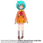 How to Draw Yukina Utsumi from Lucky Star