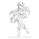 How to Draw Hanon Hosho from Mermaid Melody