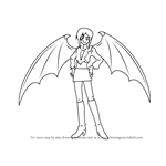 How to Draw Lady Bat from Mermaid Melody