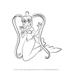 How to Draw Lucia in Mermaid from Mermaid Melody