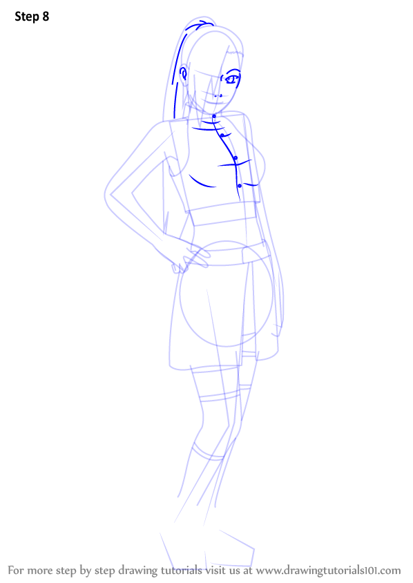 Learn How to Draw Ino Yamanaka from Naruto (Naruto) Step by Step