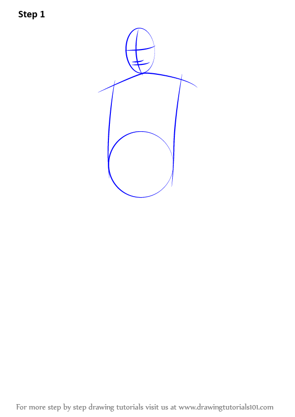 Learn How to Draw Mighty Guy from Naruto (Naruto) Step by Step