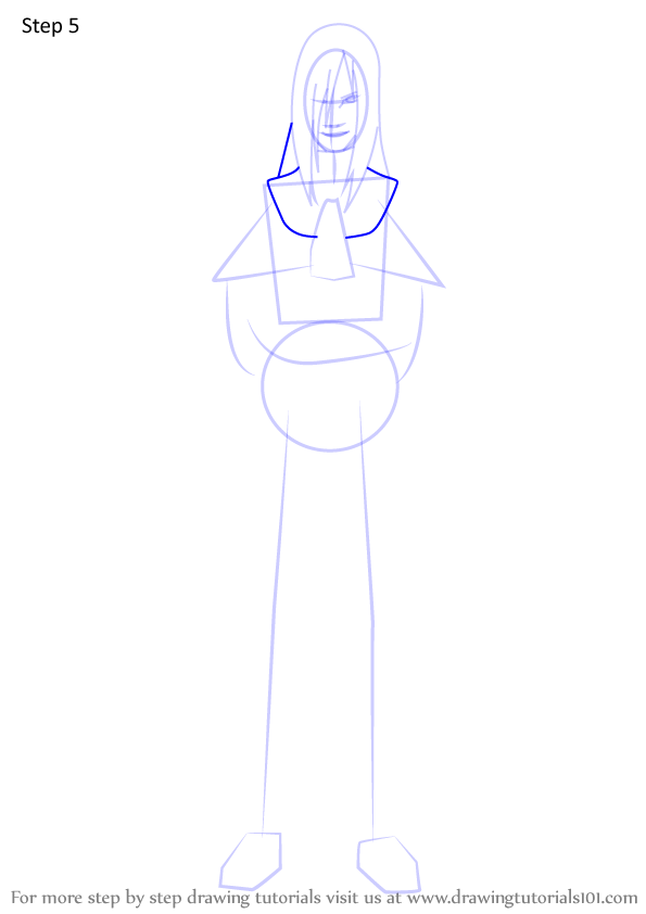 Learn How to Draw Orochimaru from Naruto (Naruto) Step by Step