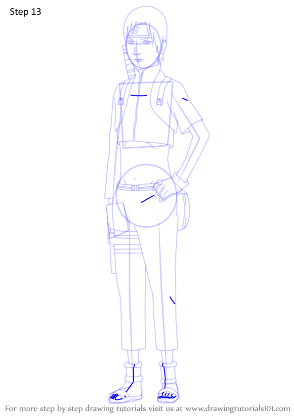 How to Draw Sai from Naruto (Naruto) Step by Step | DrawingTutorials101.com